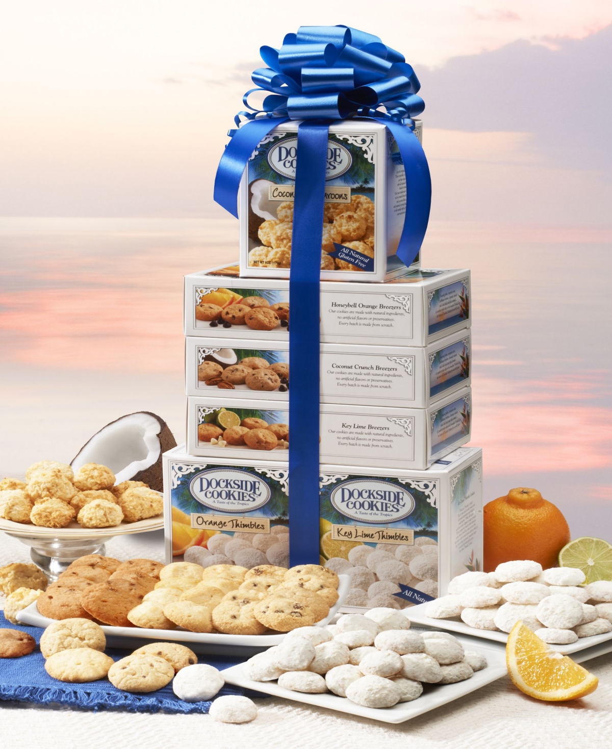 Dockside Market Assorted Cookie Gift Tower, 6 Boxes