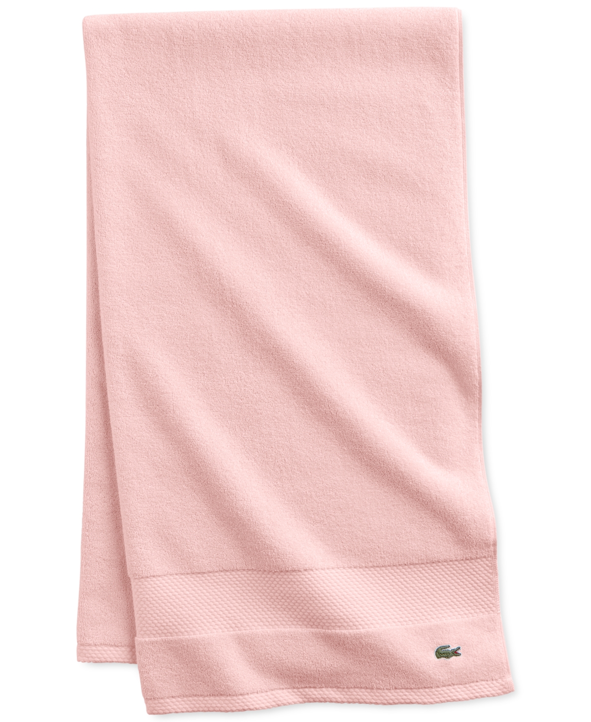 Lacoste Home Heritage Anti-microbial Supima Cotton Bath Towel, 30" X 54" In Lt Pink