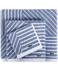 Lacoste Match Cotton Colorblocked Bath Towel - Macy's