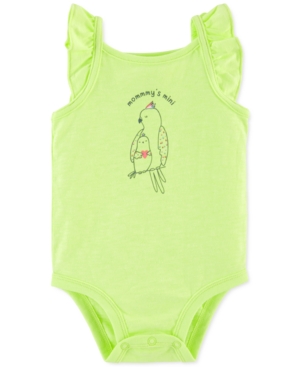 Baby Girls Neon Bird Flutter Bodysuit