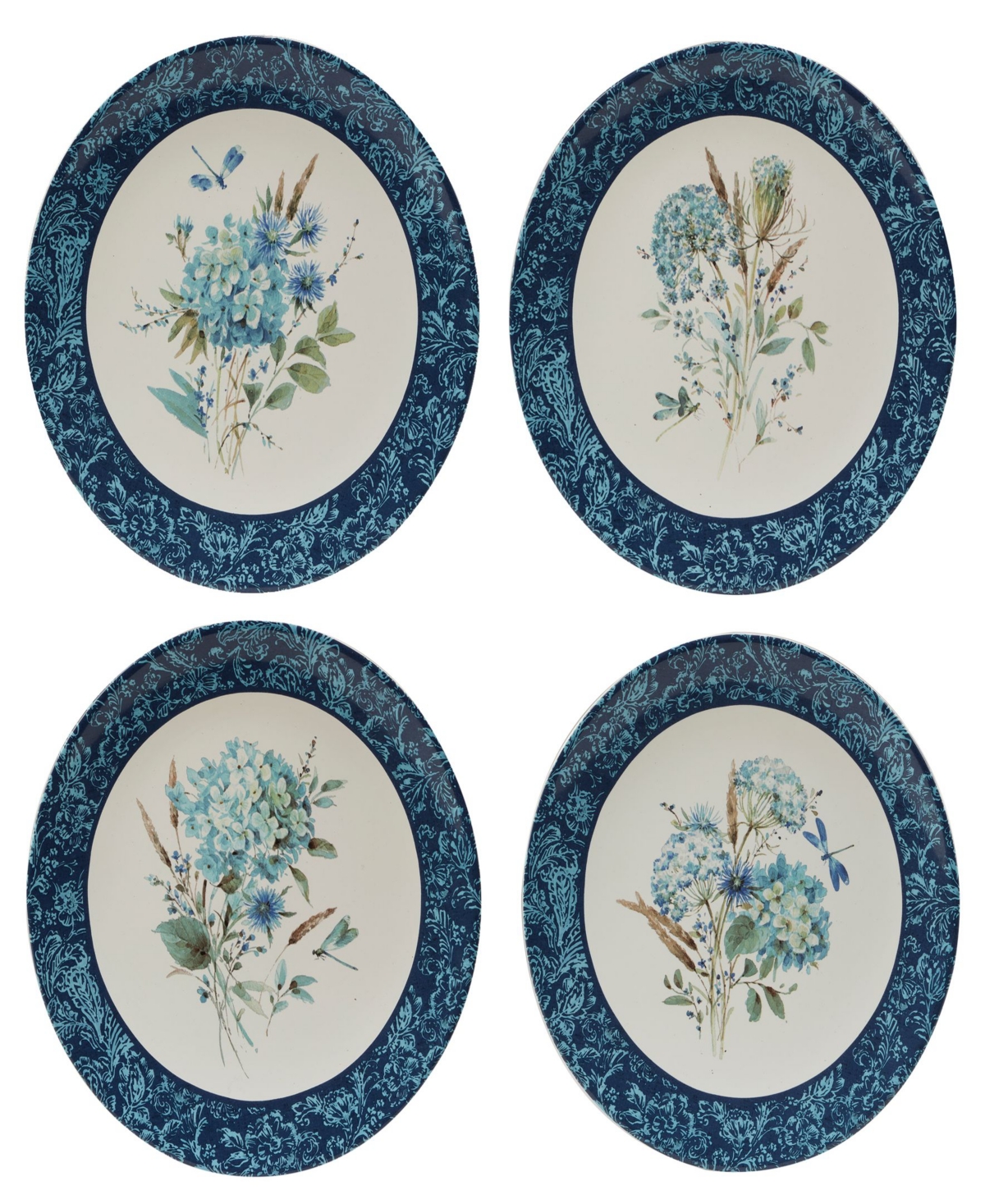 Bohemian Blue 16 Piece Dinnerware Set