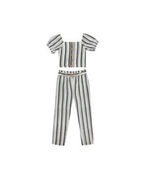 Rare Editions Big Girls Stripe Pant Set 2 Piece Set