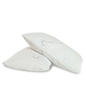 All-in-one Charcoal Effects Odor Control Cooling Pillow Protector 2-pack, King In White