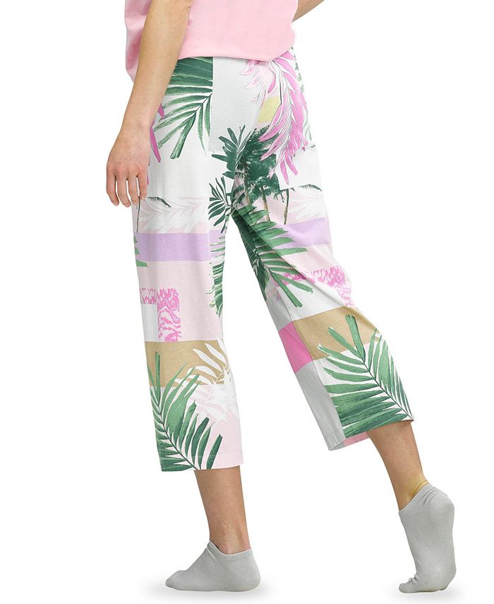Hue Palm-Print Capri Pajama Pants - Macy's