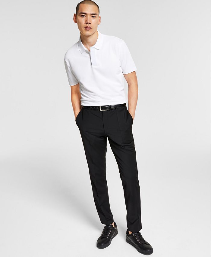 HUGO Men's Slim-Fit Superflex Stretch Solid Suit Pants - Macy's