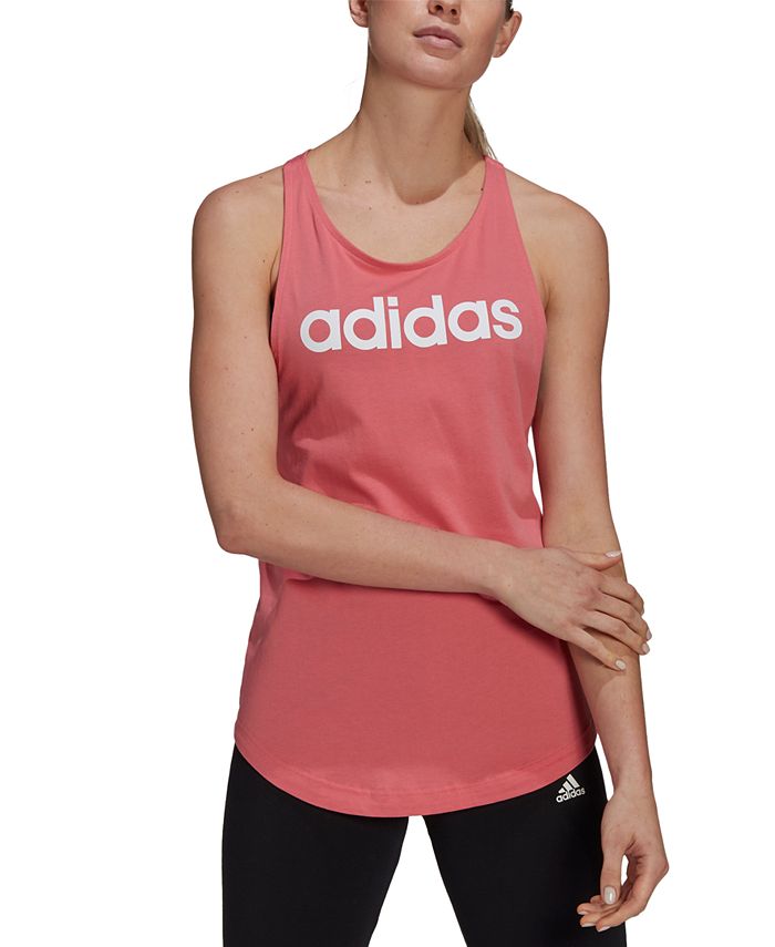 adidas Women's Cotton Essentials Loose Logo Tank Top & Reviews - Activewear  - Women - Macy's