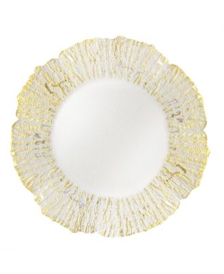 Jay Import Deniz Flower Shape Charger Plate