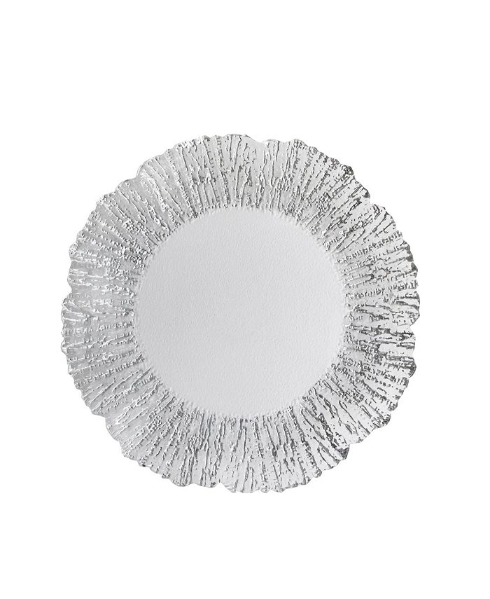 American Atelier Jay Import Deniz Flower Shape Charger Plate - Macy's