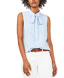 Camryn Tie-Neck Sleeveless Blouse, Created for Macy's