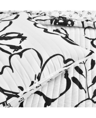 Scandinavian Floral 3 Piece Quilt Set, King