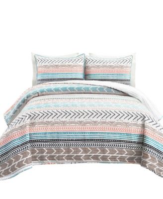 Hygge Geo 3 Piece Quilt Set, King