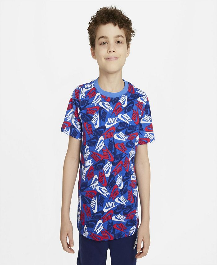 Nike Big Boys Sportswear Printed T-shirt - Macy's