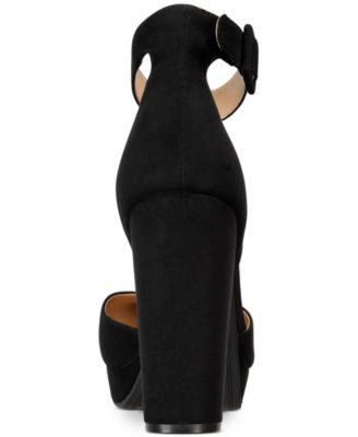 Estrella Block Heel Ankle Strap Platform Pumps, Created for Macy's