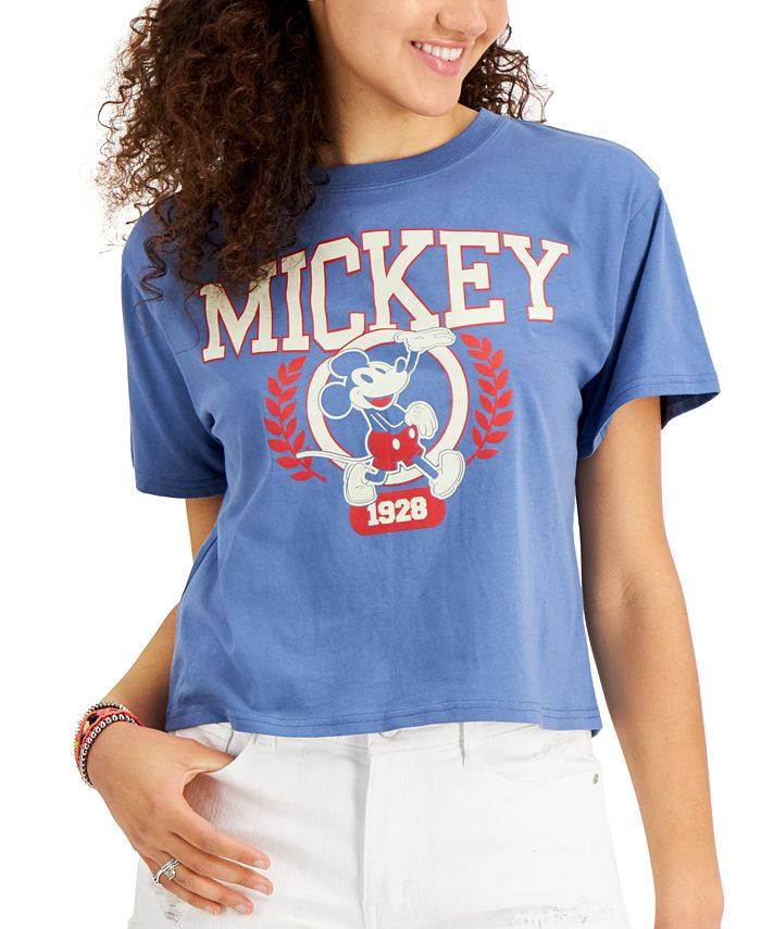 Disney Juniors' Mickey Cotton T-Shirt - Macy's