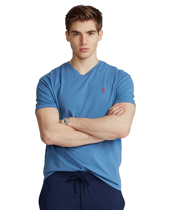 Polo Ralph Lauren Men's Classic-Fit Jersey V-Neck T-Shirt & Reviews -  T-Shirts - Men - Macy's