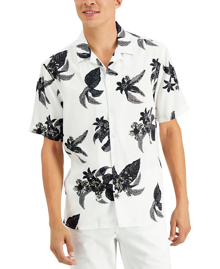 INC International Concepts Men's Explorer Floral Shirt, Created for ...