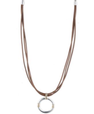 ralph lauren leather necklace