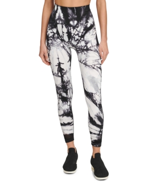Dkny Tie-Dyed High-Waist Leggings