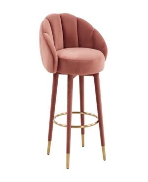 Tov Furniture Myla Swivel Counter Stool In Salmon