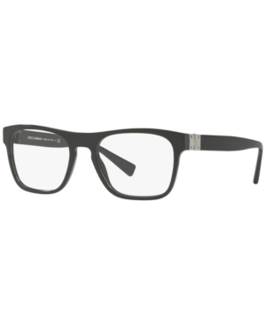 Dolce & Gabbana Dg3281 Men's Rectangle Eyeglasses In Black