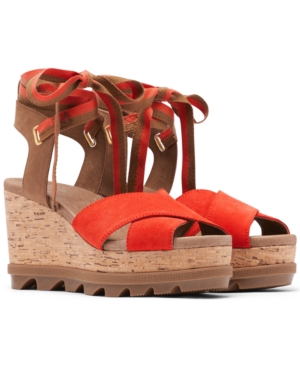 Sorel Women's Joanie Ii Ankle-Strap Lace-Up Sandals Women's Shoes