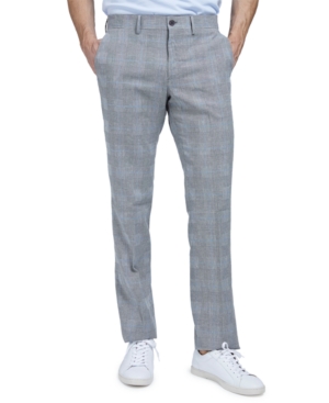 Guess By Marciano Marciano By Guess Men's Classic-fit Basketweave Chino Pants In Blue And Black Multi