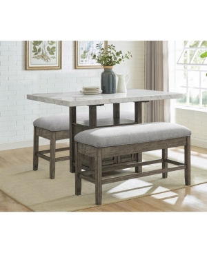 Furniture Grayson Dining 3-pc Set (rectangular Table + 2 Benches)