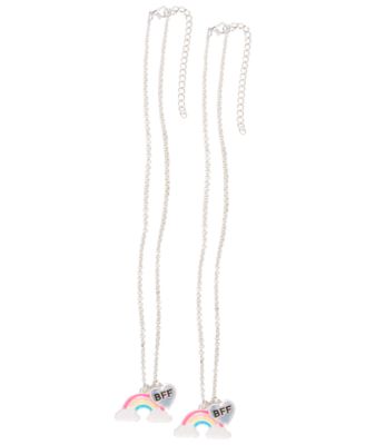 On the Verge - Little & Big Girls 2-Pc. BFF Rainbow Necklaces Set
