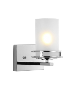 Jonathan Y Fairfax 1-light Contemporary Glam Led Vanity Light In Silver-tone