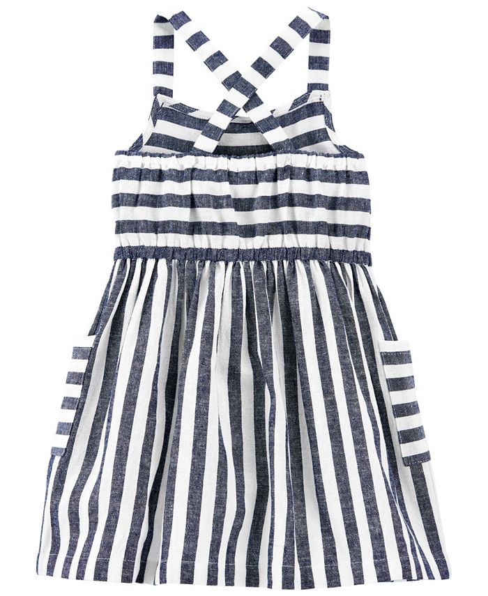 Carter's Toddler Girls Striped Linen Dress & Reviews - Dresses - Kids ...