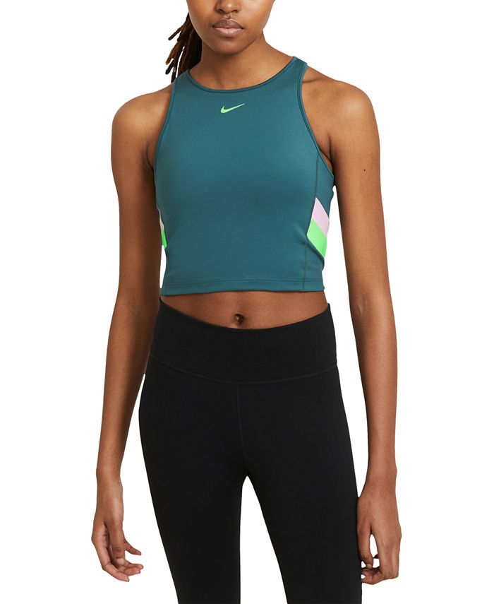 Nike Women's Colorblocked Crop Tank Top - Macy's