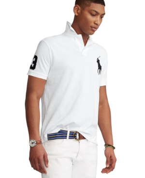 Polo Ralph Lauren Men's Big Pony Custom Slim Fit Mesh Polo