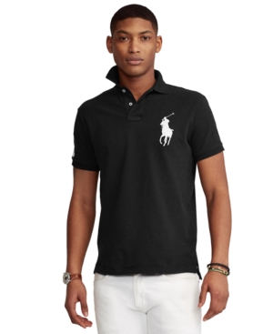 Polo Ralph Lauren Men's Big Pony Custom Slim Fit Mesh Polo