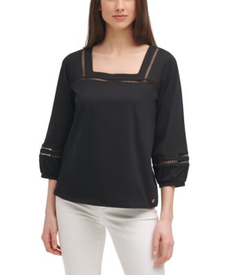 calvin klein square neck top