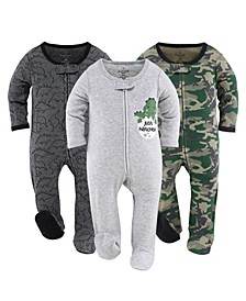 Baby Boys and Girls Sleepers Set, 3 Pack