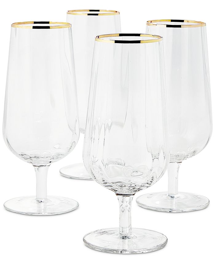 Martha Stewart Collection 12-Pc. Flutes Set, Created for Macy's - Macy's