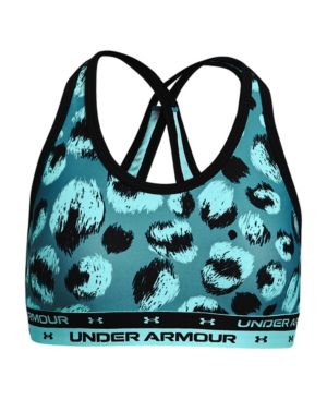 Under Armour Big Girls Crossback Printed Sports Bra