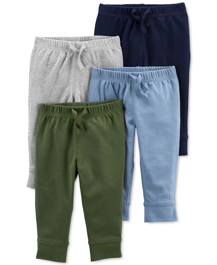 Carter's Baby Boys 4Pack SolidTone PullOn Pants & Reviews Leggings & Pants Kids Macy's