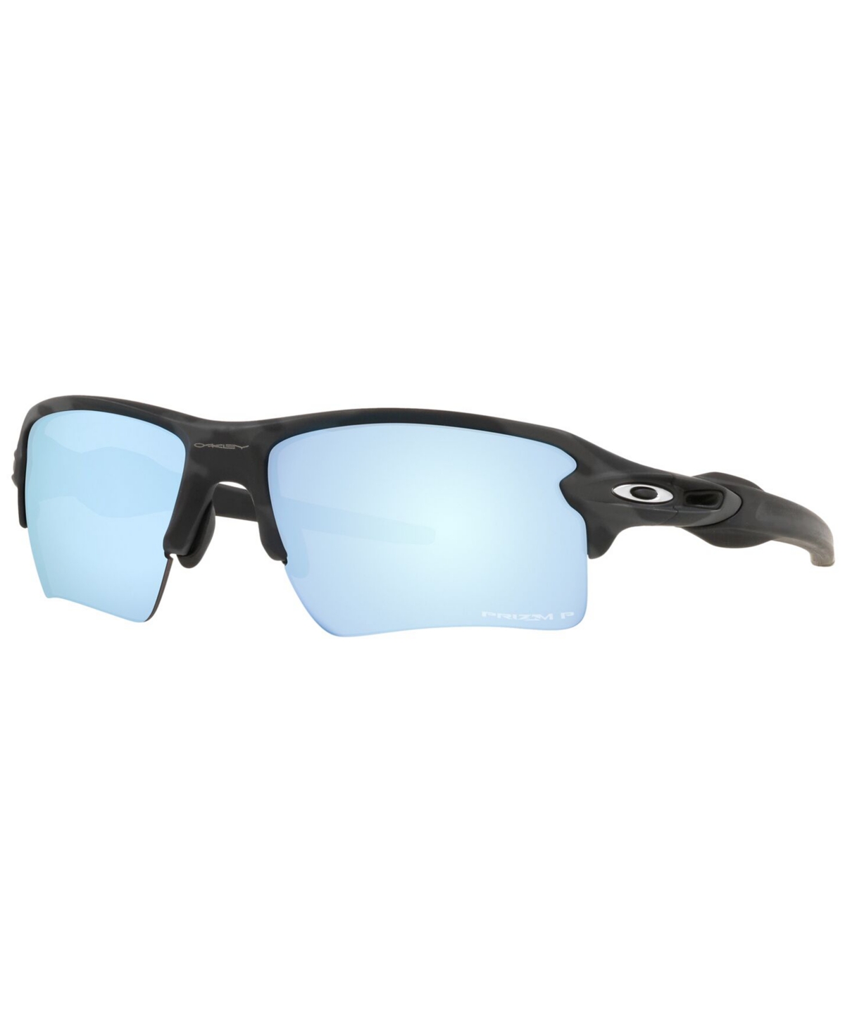 Oakley Polarized Flak 2.0 Xl Prizm Polarized Sunglasses, Oo9188 In Matte Black Camo,prizm Deep Water Polari