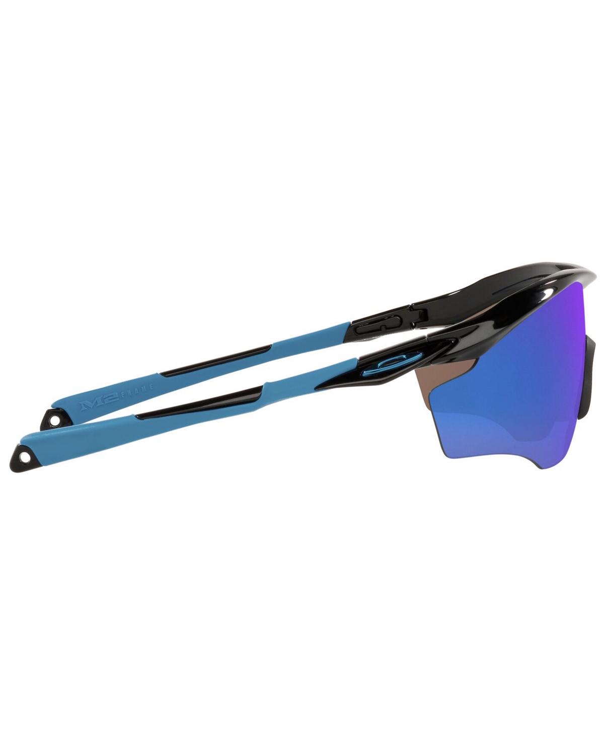 Oakley M2 Frame Xl Prizm Sapphire Sport Mens Sunglasses Oo9343 934321 45 In Polished Black,prizm Sapphire