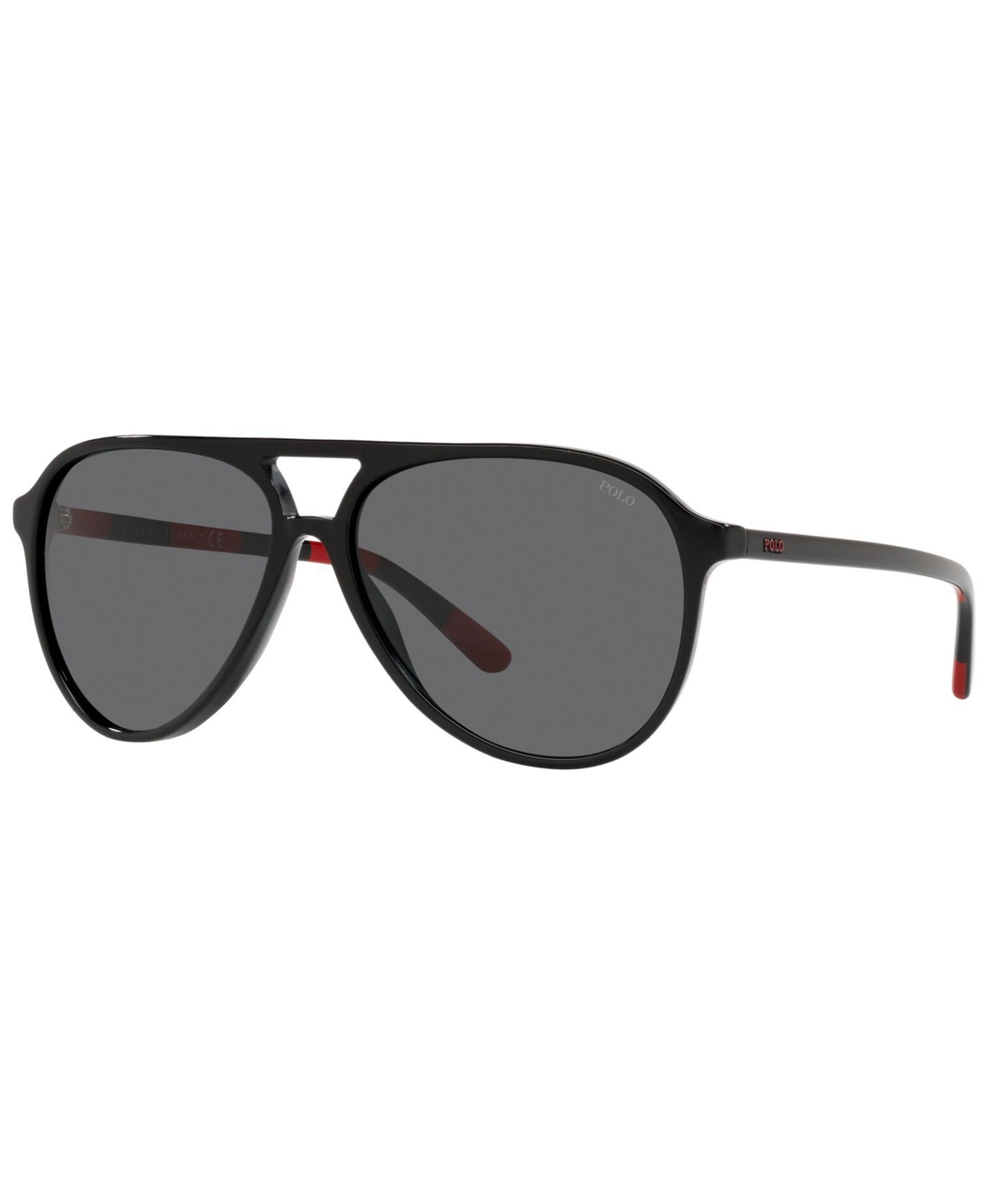 Polo Ralph Lauren Men's Sunglasses, Ph4173 In Shiny Black,grey