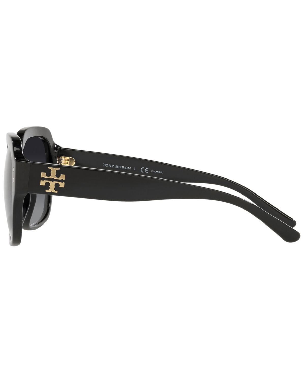 Tory Burch Women's Polarized Sunglasses, Ty7143u In Black,grey Gradient Polar