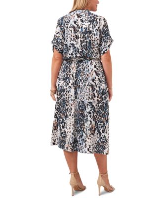 MSK Plus Size Printed Dress