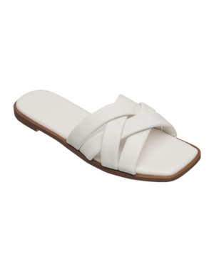French Connection Women's Shore Flat Slip On Criss Cross Sandals Women's Shoes