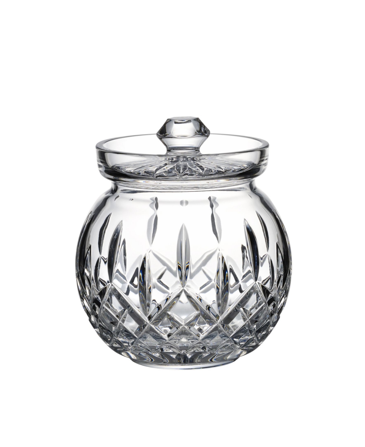 Waterford Lismore Biscuit Barrel Round In Clear