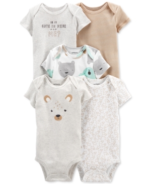 Carter's Baby Neutral 5-Pack Short-Sleeve Bodysuits