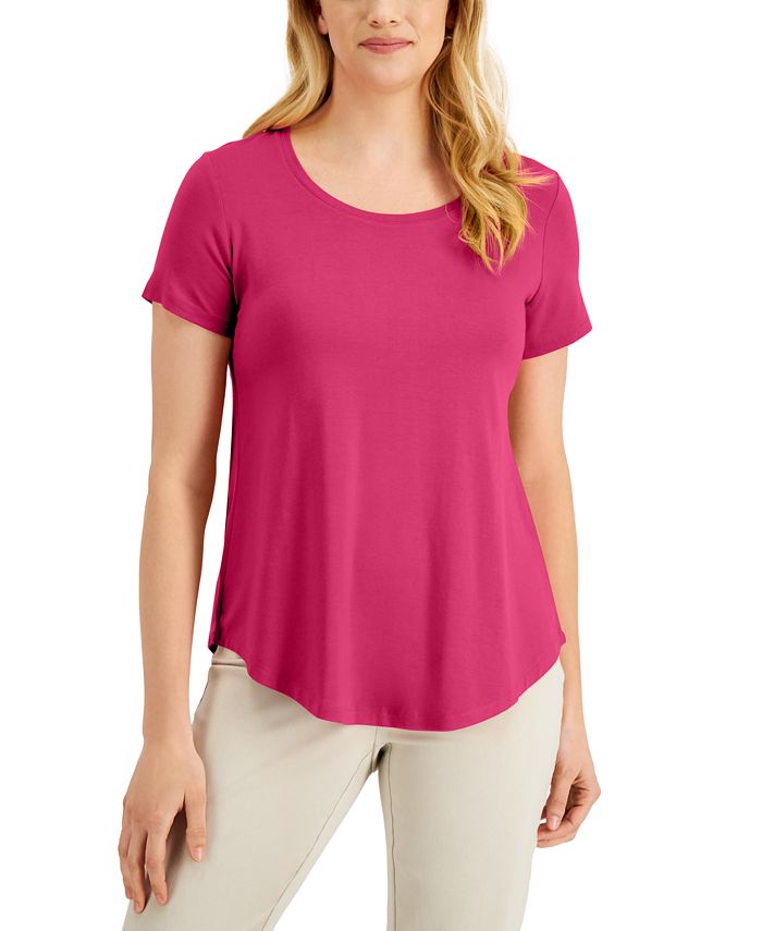 Macy's Jm Collection Scoop-neck T-shirt, Created For in Orange