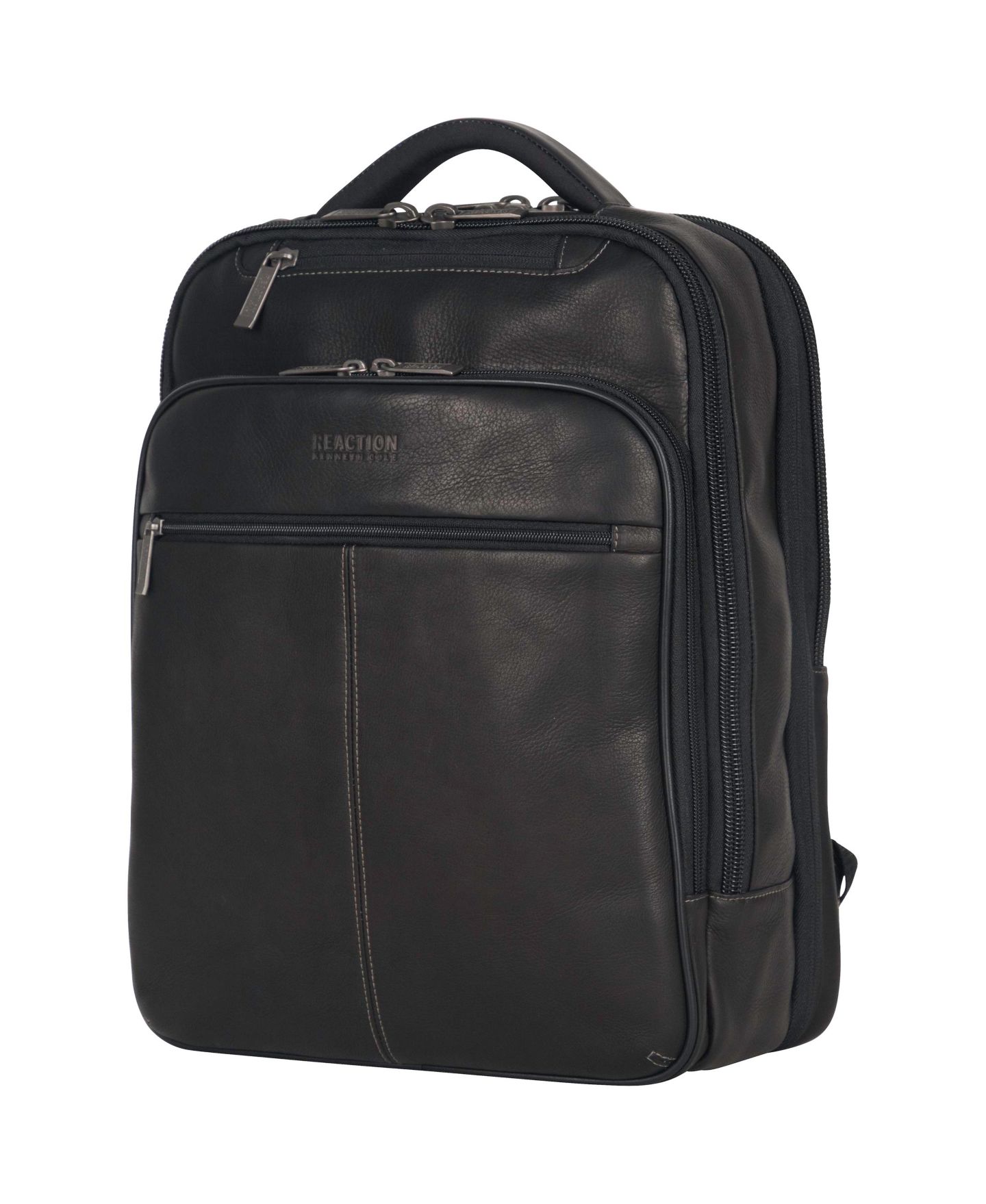 Рюкзак Kenneth Cole Reaction Full-Grain Colombian Leather 16" Laptop Tablet Travel, цвет: Чёрный — фото 6