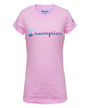 Champion Big Girls Rainbow Script T-shirt