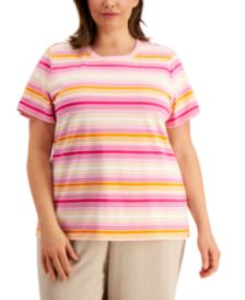 Plus Size Striped T-Shirt